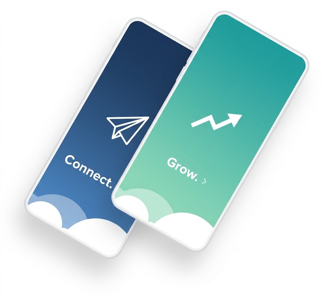 Connect and Grow - Swift Solutions Pro outreach and growth illustration
